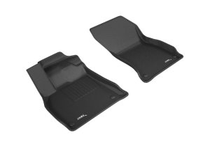 Audi Q5 Floor Mats - Front - 3D MAXpider - Kagu Series - Black - `18-`20 Audi Q5 Floor Mats - Front - 3D MAXpider - Kagu Series - Black - `18-`20